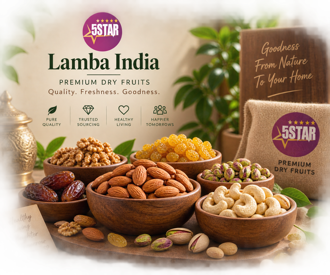 Premium dry fruits and nuts - Lamba India
